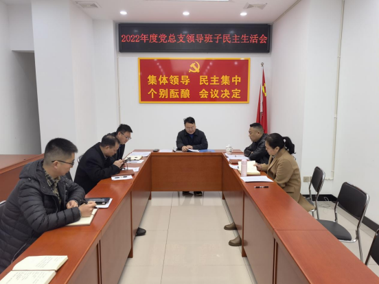 四川远歌农业集团有限公司召开2022年度党总支领导班子民主生活会