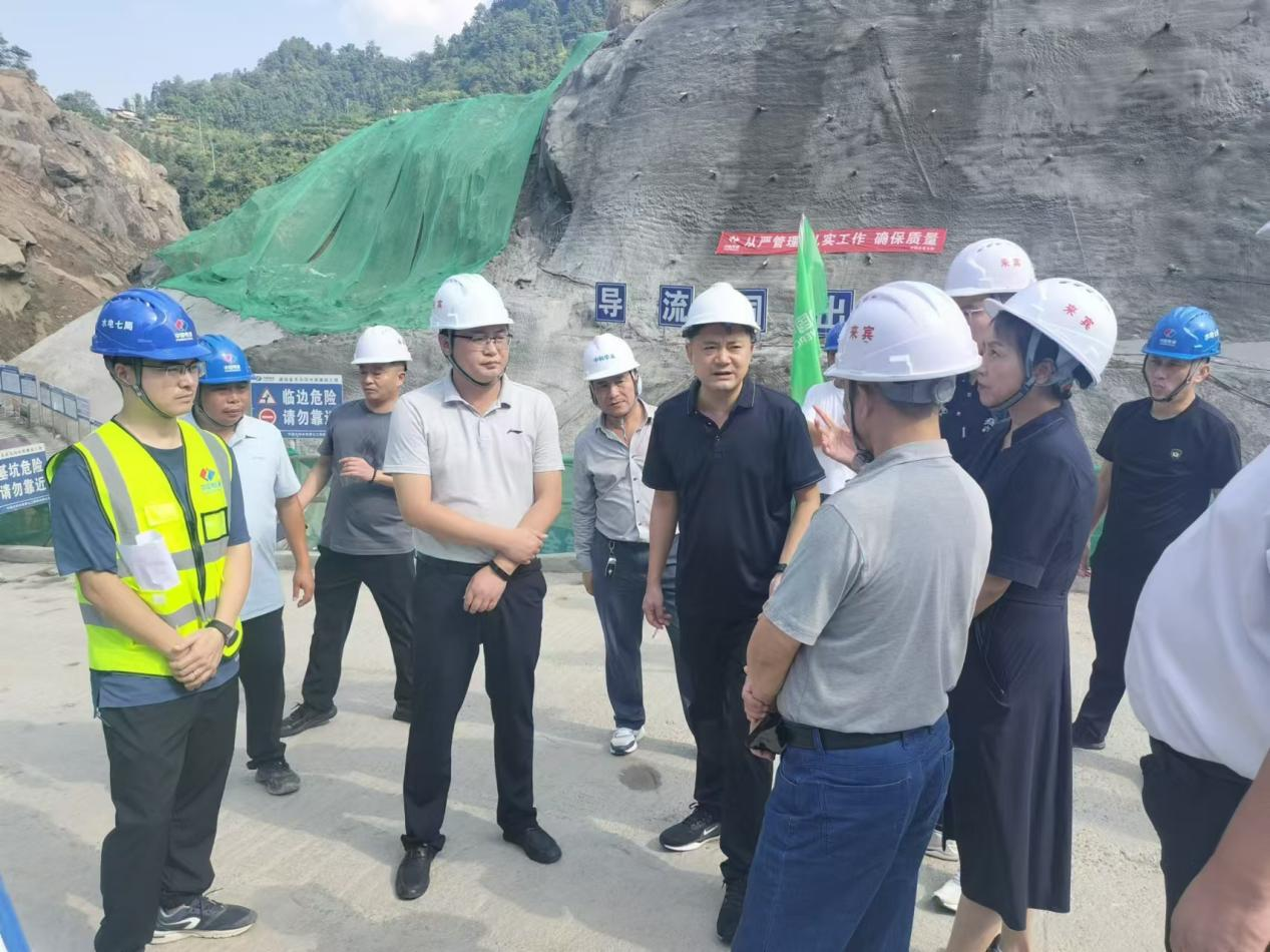 省水利厅第九督导组督导调研威远县关马沟水库建设工程项目